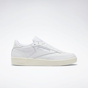 Adidasy Damskie Reebok Club C 85 Białe PL 14GRLJW